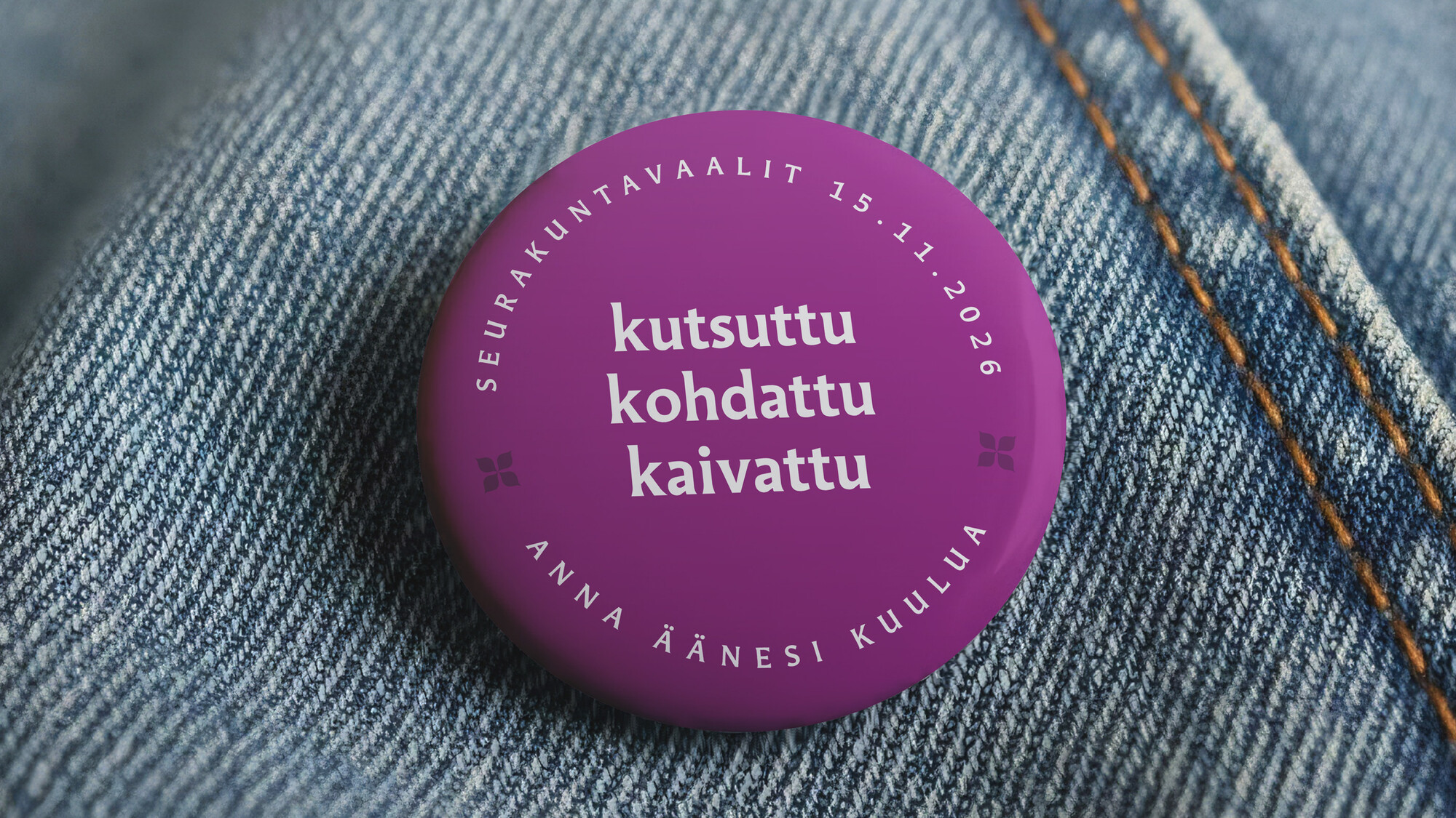 Seurakuntavaalit 15.11.2026. 
Anna äänesi kuulua